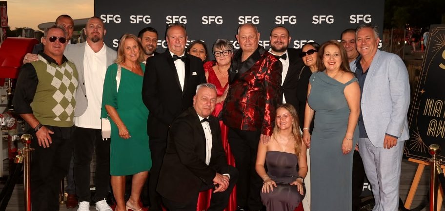 The Jewel Finance team and their partners at a Specialist Finance Group national awards evening